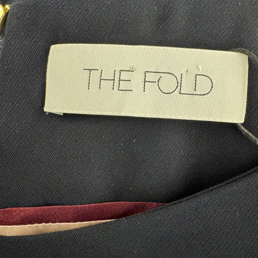 The Fold Camelot Dress Size 16 Navy Blue Fit And Flare Formal Nwt Dr-1859 — image 7 of 8